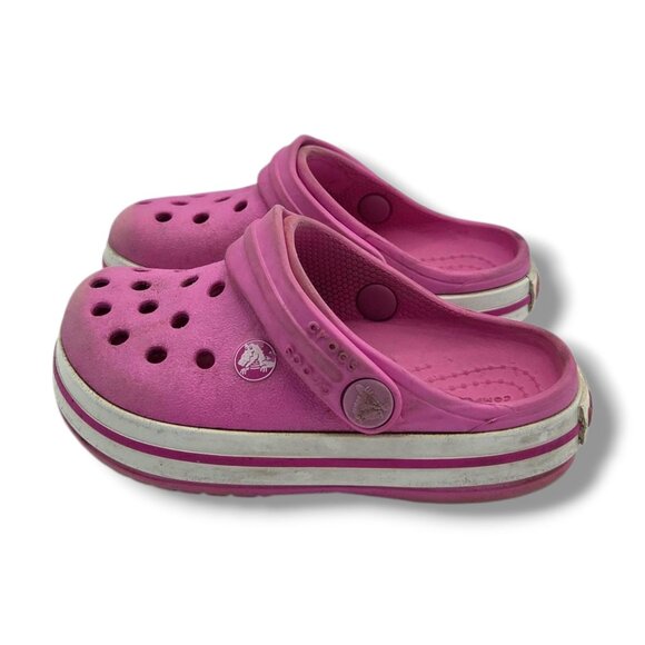 Crocs Crocband Clog Child 6 Pink Slip on - Picture 6 of 9